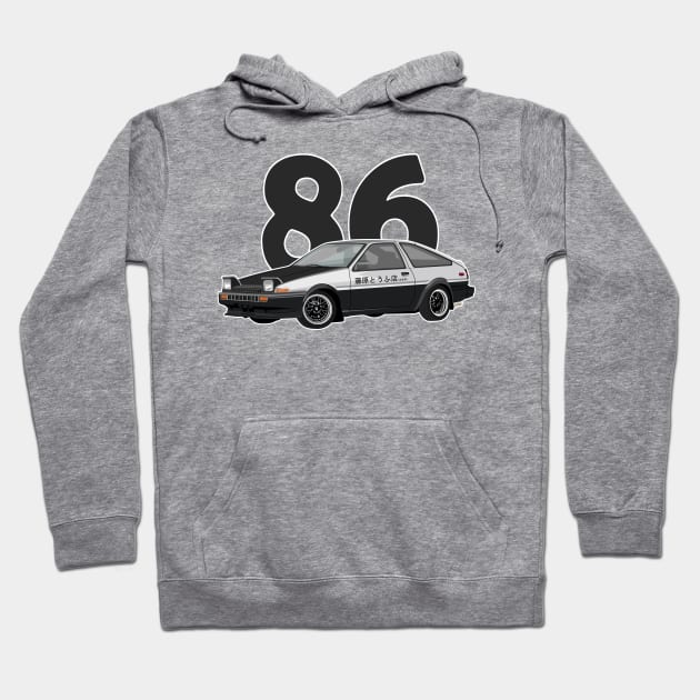 ae86 trueno initial d drift king Hoodie by creative.z